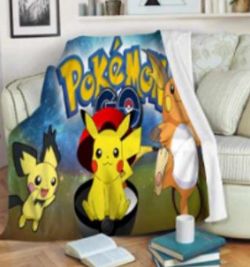 JC23 JETÉE POKÉMON GO BLEUE (COUVERTURE) 5 PIEDS X 6 PIEDS